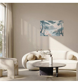 Plakat - Blue Coast in Delicate Colors