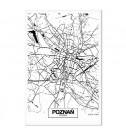 Tablou - City Plan: Poznan (1 Part) Vertical
