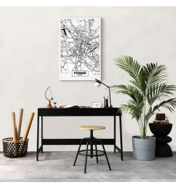 Tablou - City Plan: Poznan (1 Part) Vertical