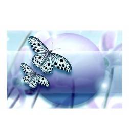 Fotomurale con due farfalle in volo cm. 400x270 - Arredalacasa