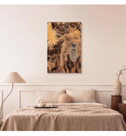 Canvas Print - Golden Cone (1 Part) Vertical