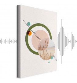 Leinwandbild - Geometric Landscape (1 Part) Vertical