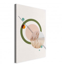 Leinwandbild - Geometric Landscape (1 Part) Vertical