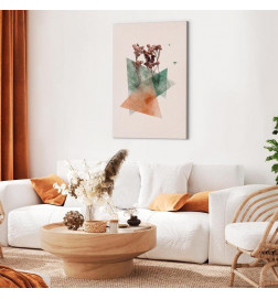 Canvas Print - Modernist Flower (1 Part) Vertical