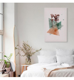 Canvas Print - Modernist Flower (1 Part) Vertical