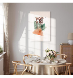 Canvas Print - Modernist Flower (1 Part) Vertical