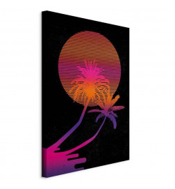 Cuadro - Palm at Sunrise (1 Part) Vertical