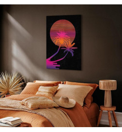 Canvas Print - Palm at Sunrise (1 Part) Vertical