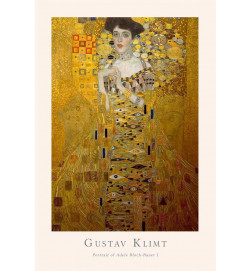 Schilderij - Gustav Klimt - Portrait of Adele Bloch (1 Part) Vertical