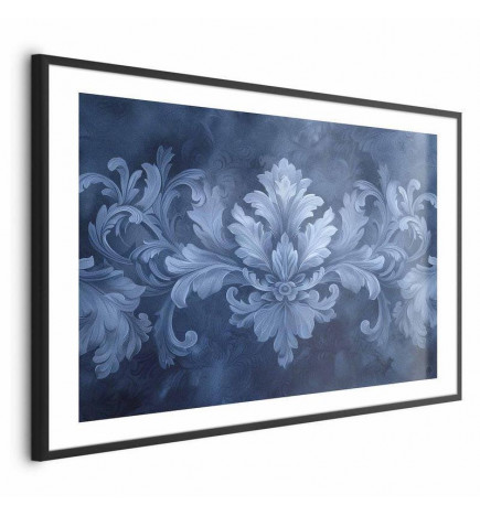 Plakat - Blue Ornament in Cool Shades