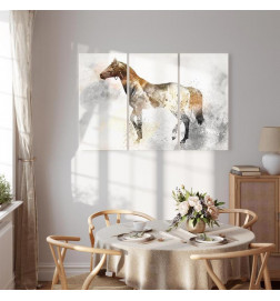 Canvas Print - Fiery Steed (3 Parts)