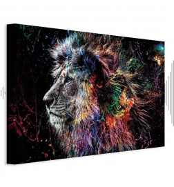 Leinwandbild - Crazy Lion (1 Part) Wide