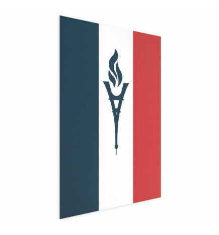 Plakāts - French Flag with a Torch