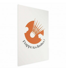 Plakat - Shuttlecock Against the Orange Sun