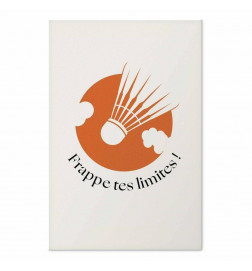 Pôster - Shuttlecock Against the Orange Sun