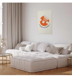 Poster - Shuttlecock Against the Orange Sun