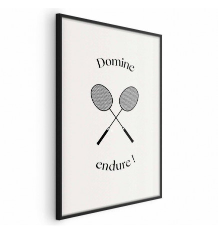Juliste - Summer Games - Badminton Rackets on a White Background