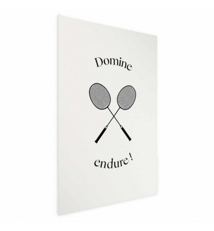 Plakat - Summer Games - Badminton Rackets on a White Background