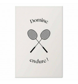 Juliste - Summer Games - Badminton Rackets on a White Background