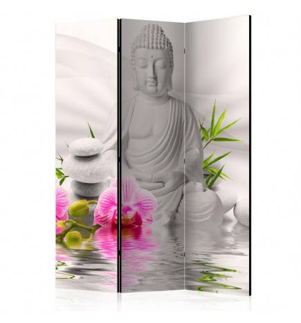 124,00 € Room Divider - Buddha and Orchids [Room Dividers]