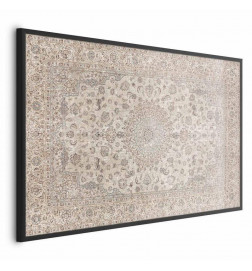 Poster - Sand Carpet - Worn Persian Rug with Rich Ornamental Motifs