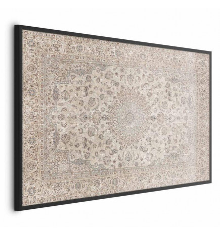 Plakatas - Sand Carpet - Worn Persian Rug with Rich Ornamental Motifs