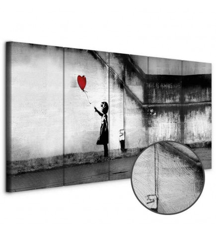 Leinwandbild - Banksy: Runaway Balloon