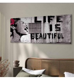 Canvas Print - Banksy: Life is Beautiful