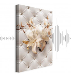 Quadro - Diamond Lilies (1 Part) Vertical