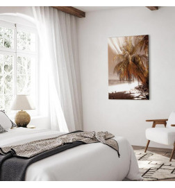 Schilderij - Palm Shadow (1 Part) Vertical