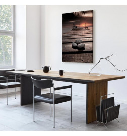 Schilderij - September Sunset (1 Part) Vertical