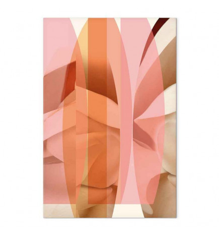 Canvas Print - Floral Kaleidoscope (1 Part) Vertical