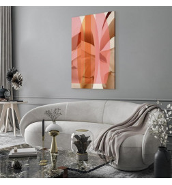 Canvas Print - Floral Kaleidoscope (1 Part) Vertical