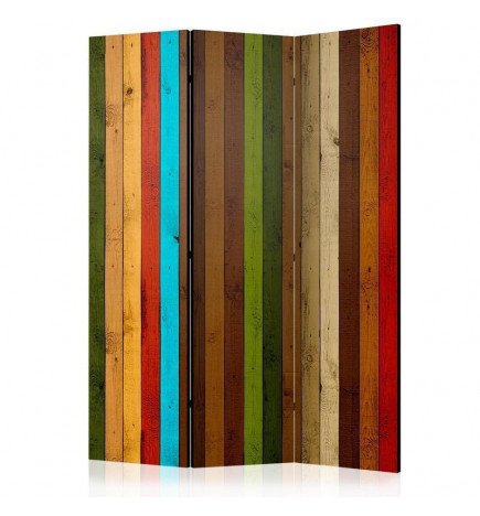 Room Divider - Wooden rainbow