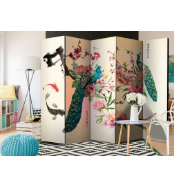 Room Divider - Peacock Love II
