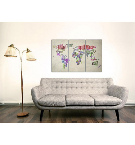 Decorative Pinboard - Colorful Countries