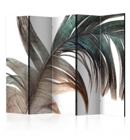 5-teiliges Paravent - Beautiful Feather II [Room Dividers]