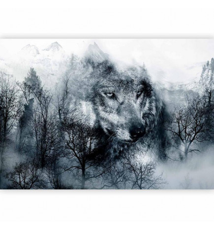 Carta da parati - Mountain Predator (Black and White)