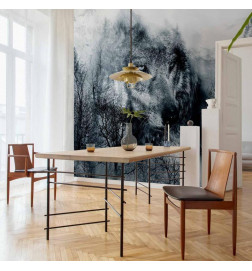 Wall Mural - Mountain Predator (Black and White)