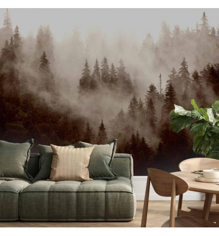 Fotomural - Mountain Forest (Sepia)