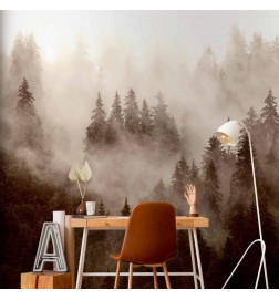 Fototapetti - Mountain Forest (Sepia)