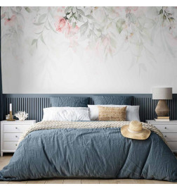 Fotobehang - Waterfall of Roses - First Variant