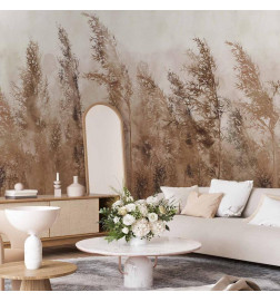Mural de parede - Tall Grasses - Brown