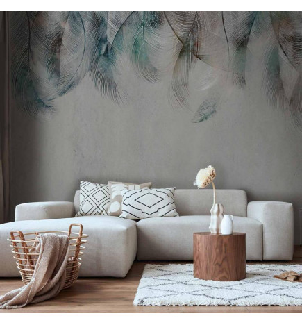 Fotobehang - Colourful Feathers