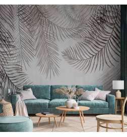 Mural de parede - Night Palm Trees