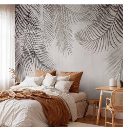 Mural de parede - Night Palm Trees