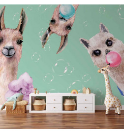 Carta da parati - Crazy Llamas