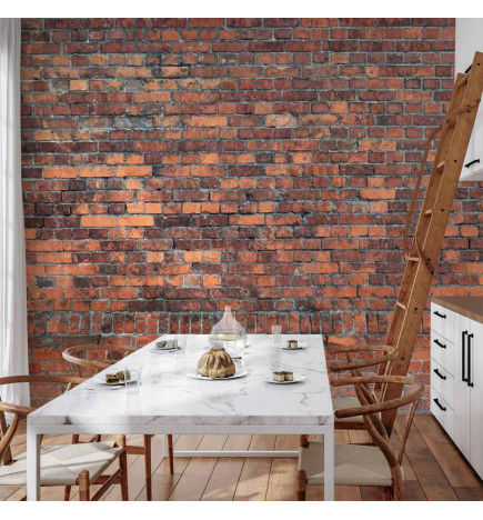 Papier peint - Vintage Wall (Red Brick)