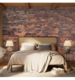 Fototapete - Vintage Wall (Red Brick)