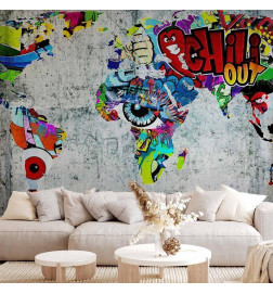 Fototapetas - Map - Graffiti